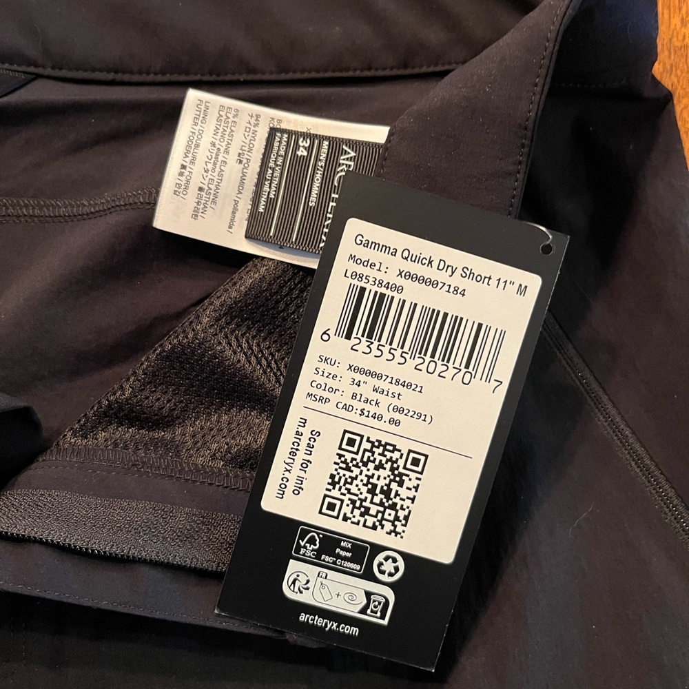 Arcteryx gamma quick dry 11” shorts (2 pairs available) - Picture 2 of 4